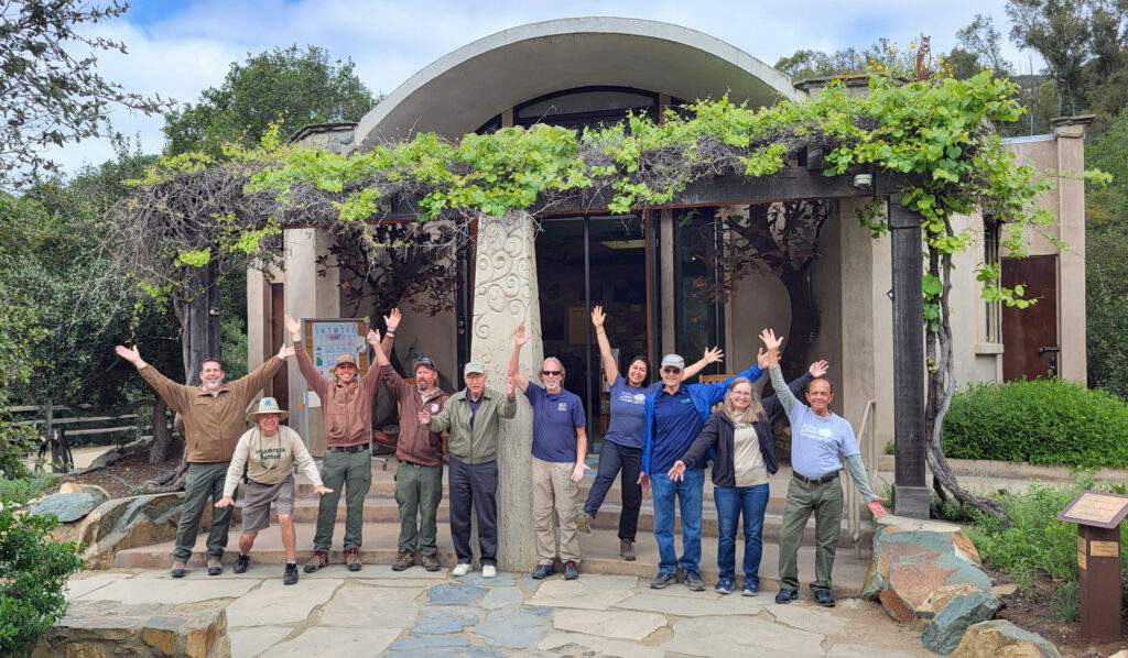 2025 volunteers and rangers at the interpretive center