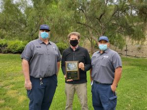 4S Ranch Water Reclamation Plant crew pose with award