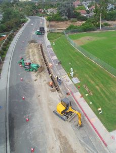 Avenida La Posts Recycled Water Project - pipe installation