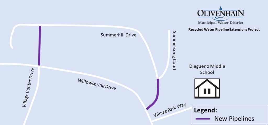 map of summerhill dr project phase